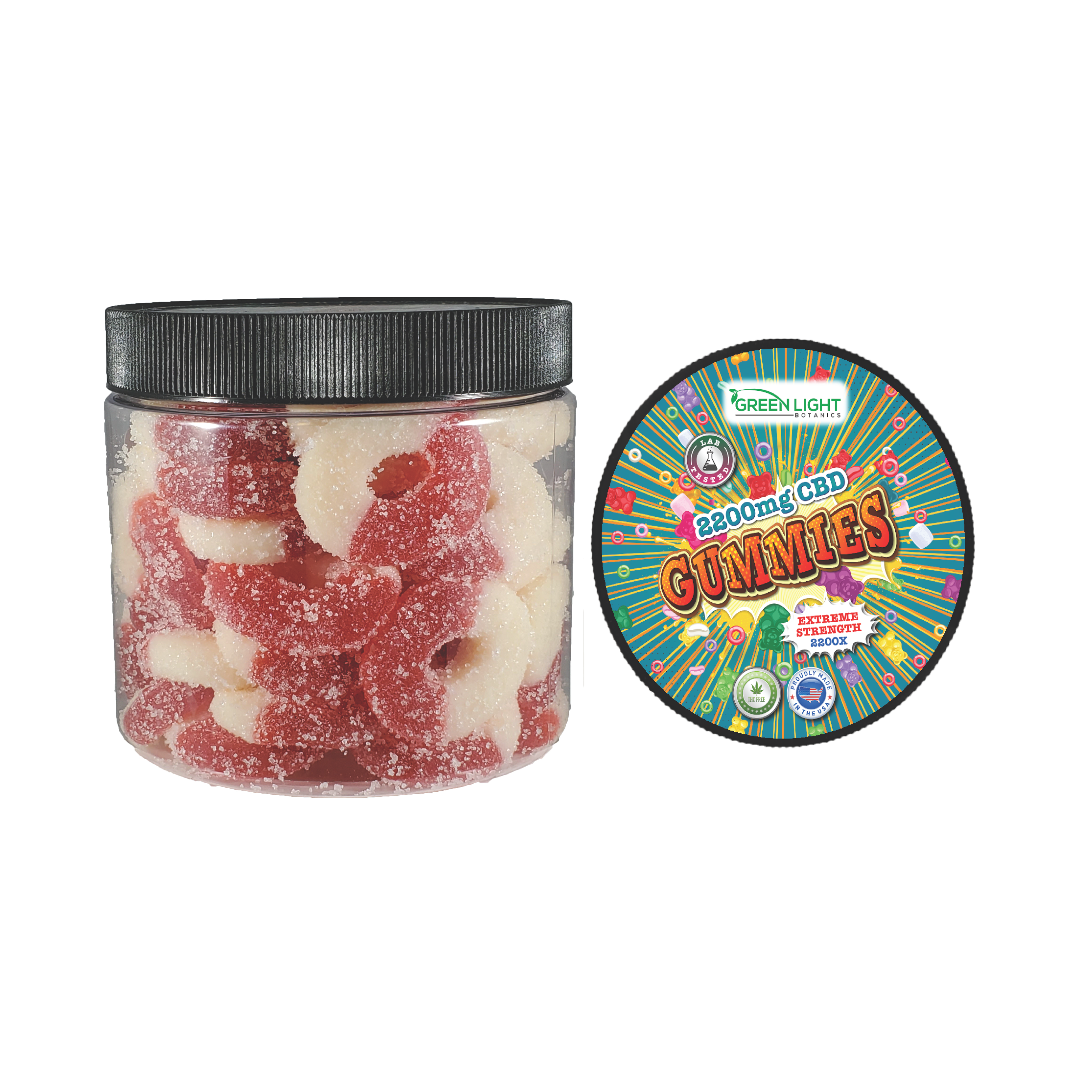 CBD Gummies - Cherry Rings - 2200mg