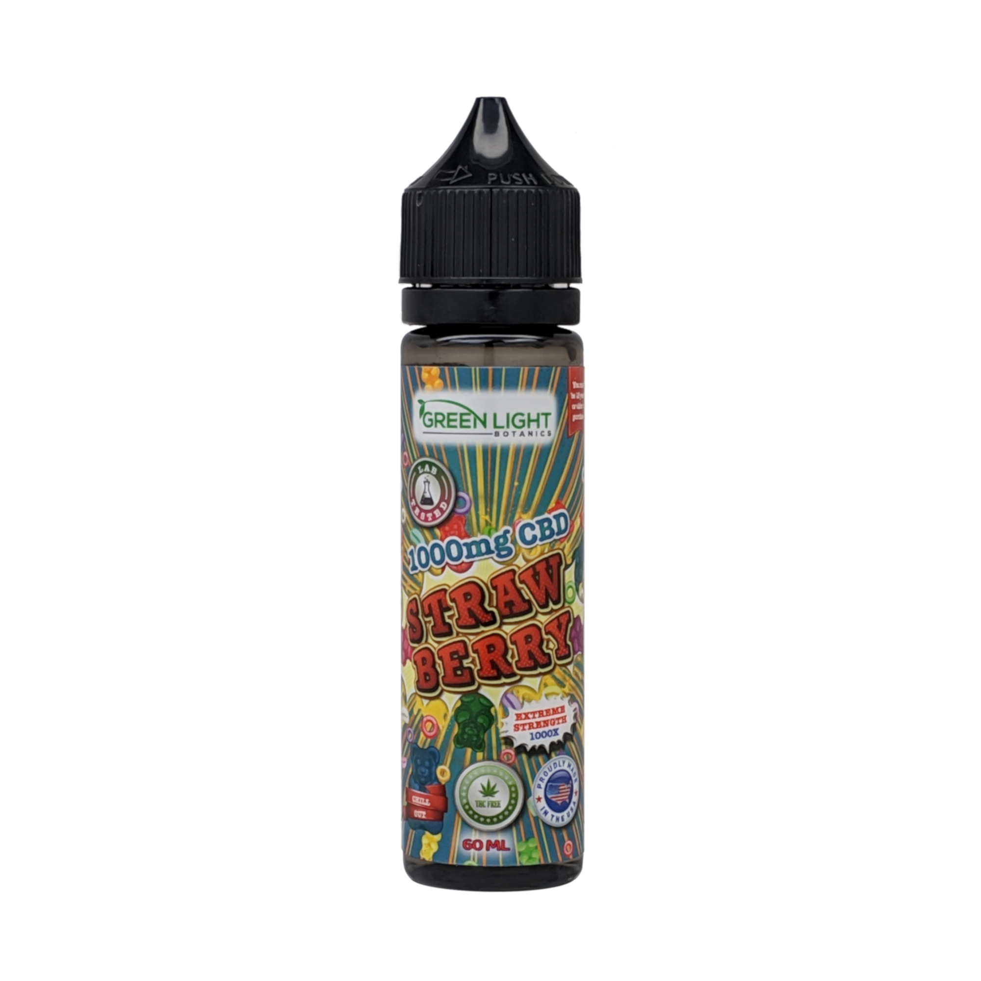 CBD Vape Liquid - Strawberry - 1000mg