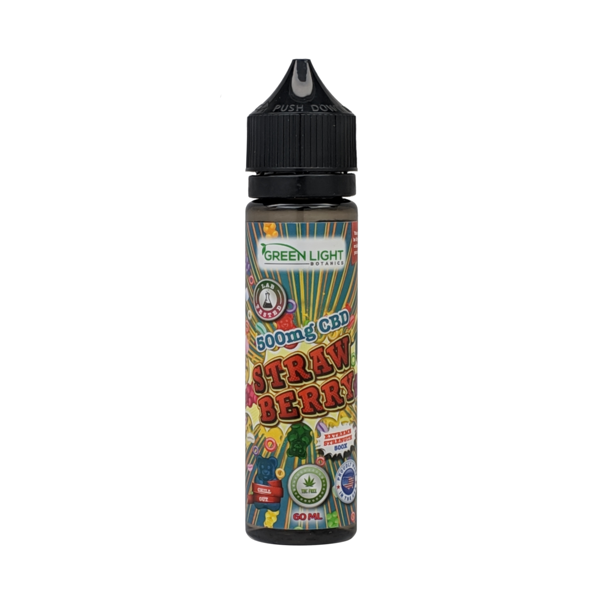 CBD Vape Liquid - Strawberry - 500mg